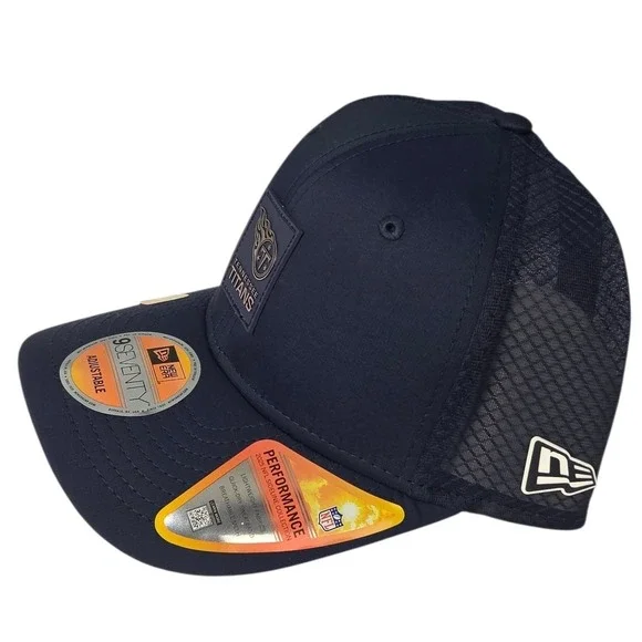 Tennessee Titans New Era 9SEVENTY Hat Navy 2025 Sideline Adjustable Mesh Cap NWT - Picture 3 of 8